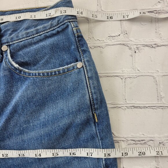 Rag & Bone Woman’s Blue medium wash high waisted skinny jeans size 26 raw hem - Picture 7 of 12